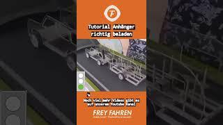 Tutorial, Anhänger beladen #shorts  | Frey Fahren Fahrschule