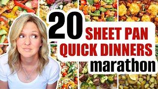 21 Cheap & EASY Sheet Pan Dinners | ONE PAN MEALS MARATHON