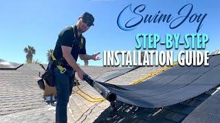 See How Easy! Installing SwimJoy Solar Pool Heater - Enjoy Your Swimming Pool Warmer & Longer