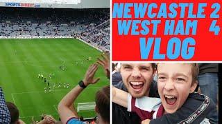 Newcastle 2-4 West Ham Matchday Vlog  | ABSOLUTE SCENES!!! | WEST HAM UNOFFICIAL VLOGS