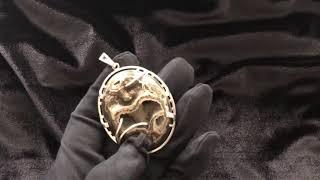 Авторский кулон c аммонитовым симбирцитом, аммонитовая жеода | Pendant with ammonite Simbircite