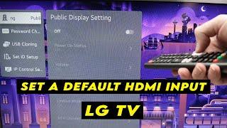 LG Smart TV: How to Change the Default HDMI Input