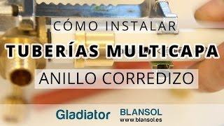 Cómo instalar tuberías multicapa con los accesorios de anillo corredizo Gladiator