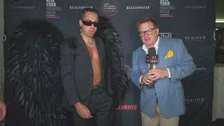 Being pranked by KYLE OF NELK BOYS on the red carpet at Art Hearts Fashion NYFW