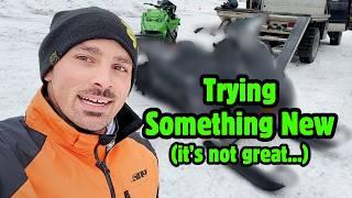 Modified Ski-Doo Snowmobile Update and We Try Something NEW