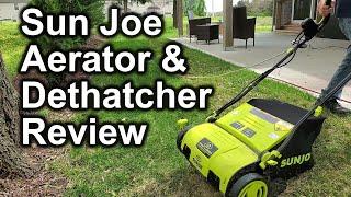 Sun Joe 15" Corded 13A Dethatcher/Aerator Review and Demonstration