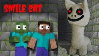 Minecraft Mobs: THE SMILE CAT HORROR MOVIE - Minecraft Animation