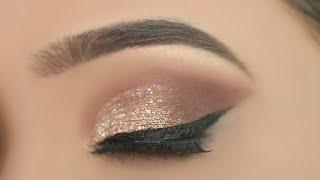 Simple glitter eye Makeup for Party || Step by step easy eye makeup || Shilpa