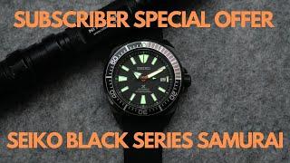 Subscriber Special Offer - The Seiko Prospex "Black Series" Samurai SRPH11K1