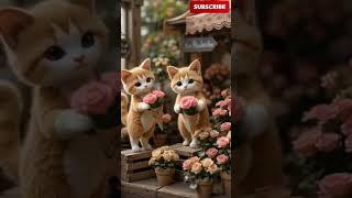  "When a Tiny Kitten Gave a Flower… and Melted Hearts" #cat #catshorts #cuteanimals #cutecat