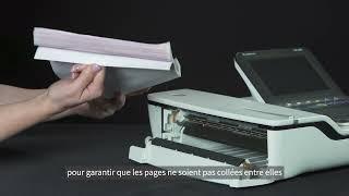 Chargement du papier d'enregistrement sur le MAC 2000