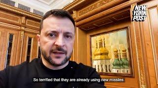 Zelensky responds to Russian forces launching intercontinental ballistic missiles at Ukraine