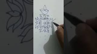 simple daily design 9to1 #J.S Rangoli 