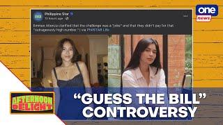 Afternoon Delight | Emman Atienza, Krishnah Gravidez air side over viral ‘guess the bill’ video