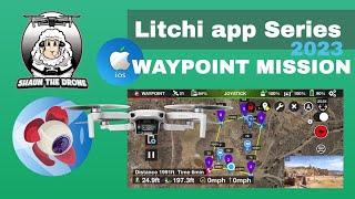 How to tutorial Litchi app Waypoint Mission DJI Mini 2 #shaunthedrone