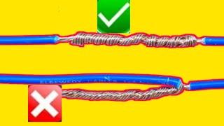 How to joint electric wires properly#awesome idea