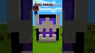 Minecraft Skull Portal #shorts #minecraftpe #minecraft #viral #shortvideo #netherportal