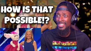 Darci Lynne: 12-Year-Old Singing Ventriloquist Gets Golden Buzzer AGT 2017 | REACTION