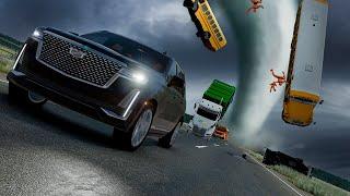 MEGASTORM | Epic Tornado Storm Crashes - BeamNG.Drive