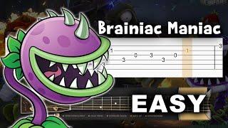 Plants vs Zombies - Brainiac Maniac - Guitar tutorial (TAB)