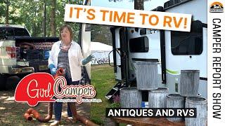 Antiques, RVs, & The Story of Girl Camper