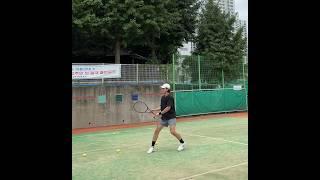 발리는 익숙하지 않지만 차근차근 한단계씩 성장중 #tennis #부산테니스레슨 #여름테니스 #tennislife #왼손잡이테니스 #sports #발리레슨#테니스발리