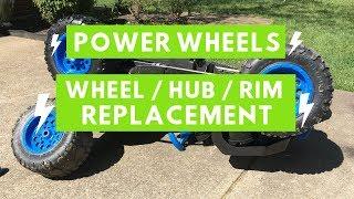 Power Wheels DESERT RACER - How to replace the wheel, hub, and rim for Desert / Dune Racer & F-150