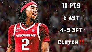 Boogie Fland TAKES OVER at Miami || 18 PTS 6 AST in Arkansas Road Win