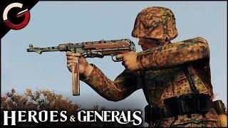 MP40 RAMPAGE! WWII Weapon Submachine Gun Review | Heroes & Generals Gameplay