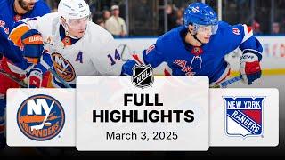 NHL Highlights | Islanders vs. Rangers | March 03, 2025