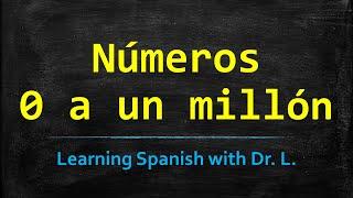 Spanish Numbers 0 to 1 Million