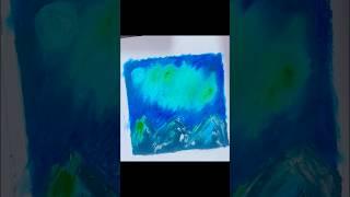 oil pastels drawing -aurora#creativert#easydrawing