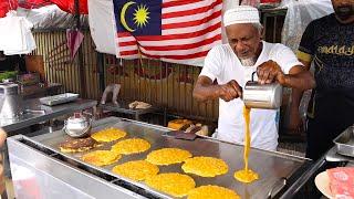 Selling Non Stop! Famous Omelette Roti Cooking Master in Penang