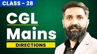 SSC CGL Mains 2024 | SSC CGL Reasoning | Directions | Reasoning Class-28 | Reasoning by Arun Sir