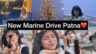 Exploring New Marine Drive In Patna️||Exploring Best Places In Patna||Best Golgappa In Patna️