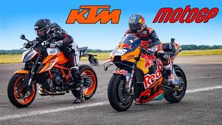 MotoGP Bike v KTM Road Bike: DRAG RACE