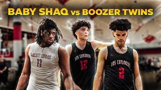 Boozer Twins go up against BABY SHAQ | someone gets DUNKED ON!?!?