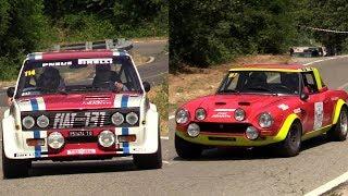 Fiat Abarth 124 & 131 Rally - Best of hillclimb action, launches, show & sound