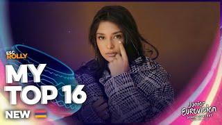 Junior Eurovision 2022 | My Top 16 - NEW:  (ALL SONGS)