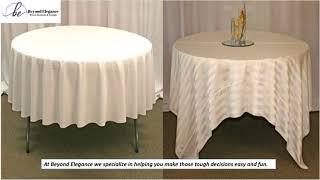 Wedding Tablecloth Rentals | beyondelegance.com