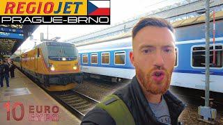 A Czech Train Journey  What's REGIOJET Like? (Prague to Brno)