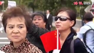 习近平车队在美国被访民截停 Xi Jinping encounters with petitioners in US