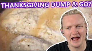 REACTING TO THANKSGIVING "DUMP & GO" RECIPES