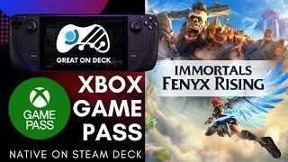 You can play Immortal: Fenix Rising natively on Steam Deck if you have Xbox Game Pass! (PC/Ultimate)