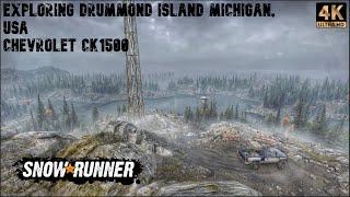 SnowRunner Exploring Drummond Island Michigan, USA Chevrolet CK1500 4K