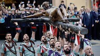 La Legión canta "El Novio de la Muerte" | SEMANA SANTA MÁLAGA 2025 | Cristo de la Buena Muerte -Mena