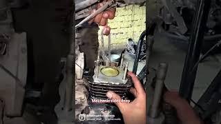 Honda shine oversize piston rebore #shortvideo #honda #hondashine #piston #reborn #engine