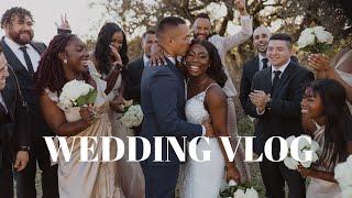 OUR WEDDING DAY VLOG | wedding day prep, rehearsal dinner & day of