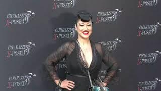 Tania Estrada at the FIRST red carpet since Corona of Paparazzi X Posed in Studio City