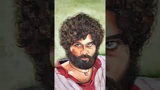 Pushpa watercolour painting ||Allu Arjun painting || Pushpa Drawing #shorts #youtubeshorts #shorts